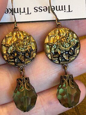 Timeless Trinkets Tinted Button Earrings